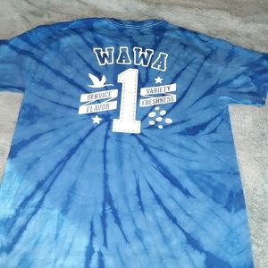 Wawa unisex tie die associate shirt